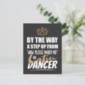 Latin Dancer is de ultieme aanspreekpunt. Leuk cad Briefkaart (Staand voorkant)