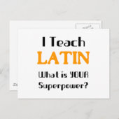 latin-les briefkaart (Voorkant / Achterkant)