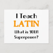 latin-les briefkaart (Voorkant)