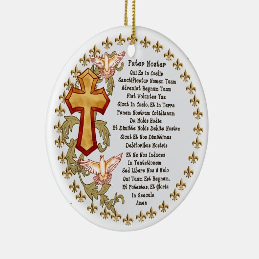 Latin Lords Prayer Ornament (Rechts)