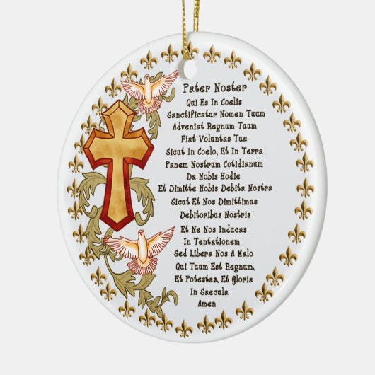 Latin Lords Prayer Ornament (Links)