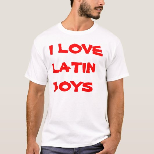 LATIN-MANNEN T-SHIRT (Voorkant)