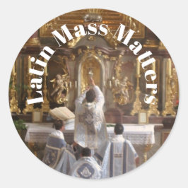 Latin Mass Matters Aufkleber Ronde Sticker