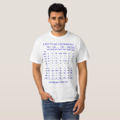 Latin Noun Declension Chart for Classical Educatio T-shirt (Voorkant volledig)