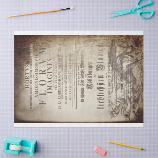 Latin scrollwork tissuepapier (Craft)