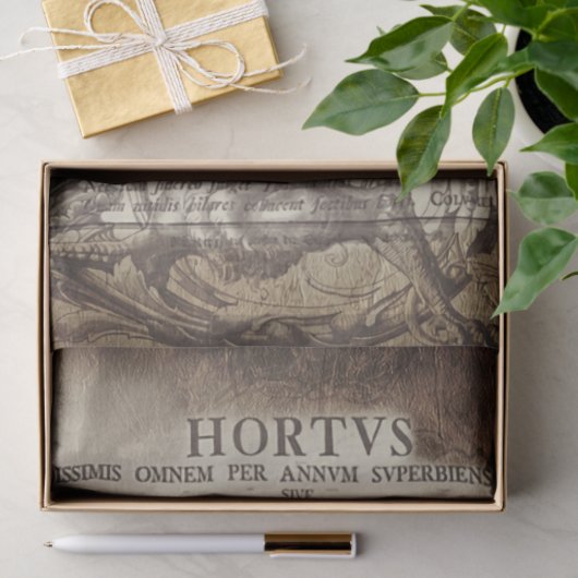 Latin scrollwork tissuepapier (Geschenk)