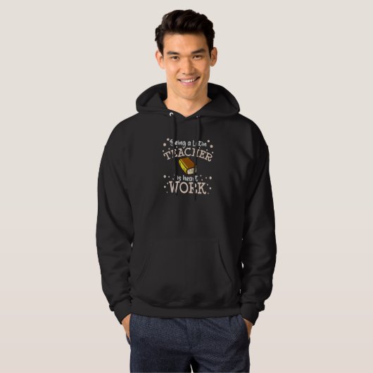 Latin Teacher Rome Language Lesson Student School  Hoodie (Voorkant volledig)
