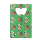 Latin-themed Football Creditkaart Flessenopener (Achterkant)