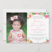 Latina 1st Birthday Baptism Party tropische kleure Kaart (Voorkant)