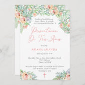 Latina 3 jaar presentatiemassa voor meisje kaart (Voorkant / Achterkant)