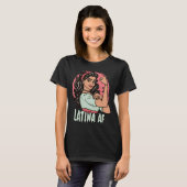 Latina AF Hand getrokken Spaanse empowerment vrouw T-shirt (Voorkant volledig)