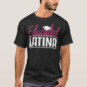 Latina Afstuderen geschenk opgeleid Spaans MSW Mas T-shirt (Voorkant)