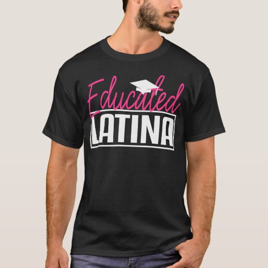 Latina Afstuderen geschenk opgeleid Spaans MSW Mas T-shirt (Voorkant)