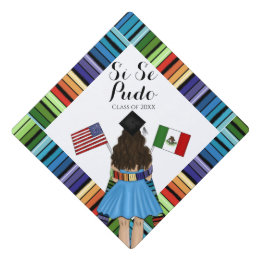 Latina Afstuderen Serape Mexicaanse vlaggen
