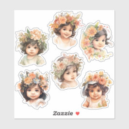 Latina Baby Face Florals  Antiek Journal Sticker
