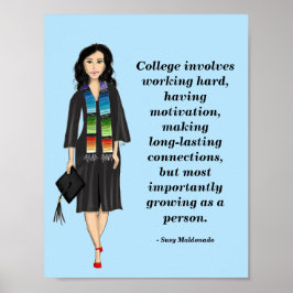 Latina - College betrekt Motivatie Poster
