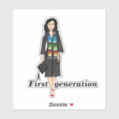 Latina First Generation Afstuderen Sticker (Vel)