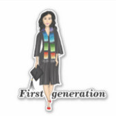 Latina First Generation Afstuderen Sticker (Voorkant)
