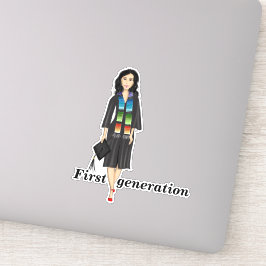 Latina First Generation Afstuderen Sticker