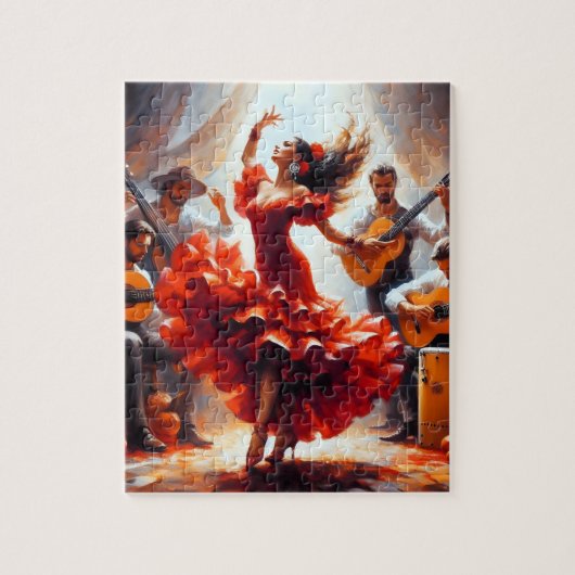 Latina Latin Flamenco Spaans Mexicaans Legpuzzel (Verticaal)
