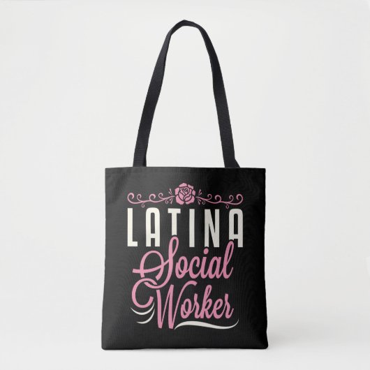 Latina maatschappelijk werker tote bag (Voorkant)