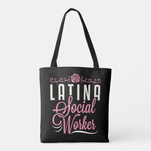 Latina maatschappelijk werker tote bag (Achterkant)