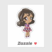 Latina Meisje Sticker (Vel)