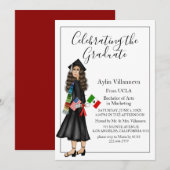 Latina met vlaggen en diploma's kaart (Voorkant / Achterkant)