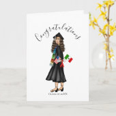 Latina met vlaggen en diplomatiek Afstuderen Kaart (Gele Bloem)