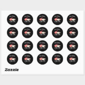 Latina Moeder Spaanse koffie en Conchas Pun Mama Ronde Sticker (Vel)