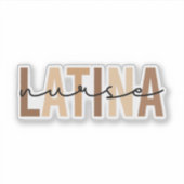 Latina Nurse Sticker (Voorkant)