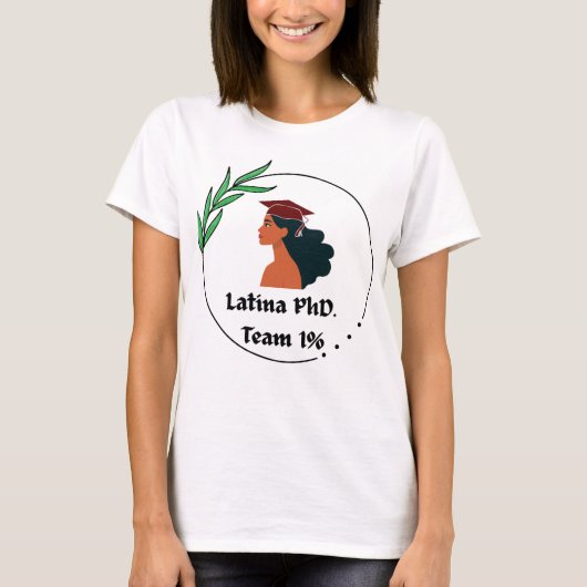 Latina PhD Team 1% T-shirt (Voorkant)