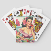  Latina Pin-Up Schilderen Pokerkaarten (Achterkant)