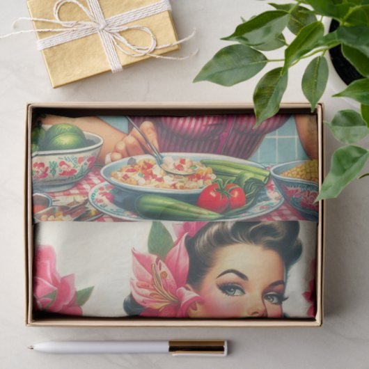 Latina Pin-Up Schilderen Tissuepapier (Geschenk)