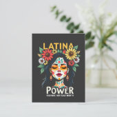 Latina Power Hispanic Heritage Month Kaart (Staand voorkant)