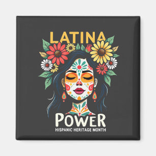 Latina Power Hispanic Heritage Month Magneet