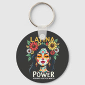 Latina Power Hispanic Heritage Month Sleutelhanger (Voorkant)