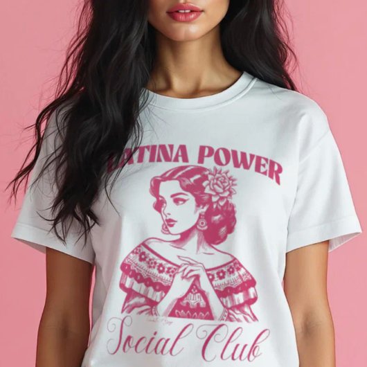 Latina Power Social Club heeft Latina Bonita in de T-shirt