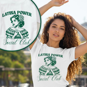 Latina Power Social Club heeft Latina Bonita in de T-shirt