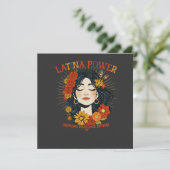 Latina Power - Spaans erfgoed ontwerp Kaart (Staand voorkant)