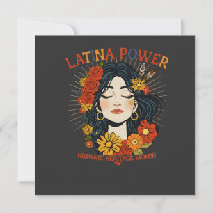 Latina Power - Spaans erfgoed ontwerp Kaart