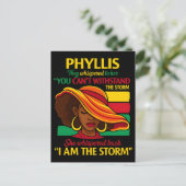 Latina Power Woman Flowers Hispanic Pride I Am Sto Feestdagenkaart (Staand voorkant)