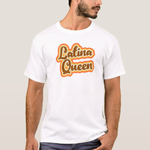 Latina Queen Retro Vintage Style Graphic Girls Spa T-shirt