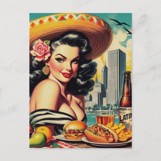  Latina schilderij Briefkaart (Voorkant)