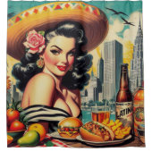 Latina schilderij Douchegordijn (Voorkant)