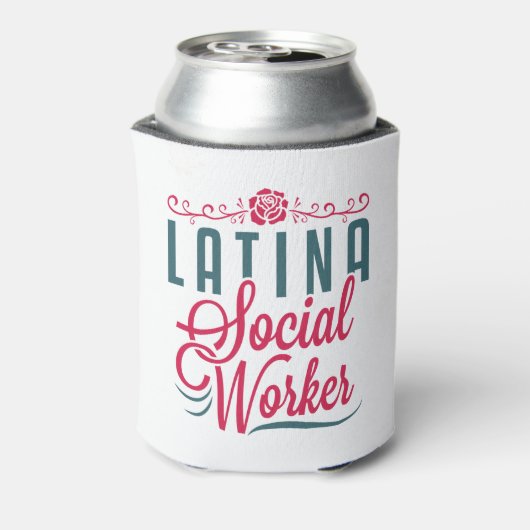 Latina Social Worker LCSW Latinx Hispanic Blikjeskoeler (Blikje Achterkant)