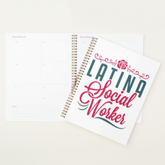 Latina Social Worker LCSW Latinx Hispanic Planner (Display)