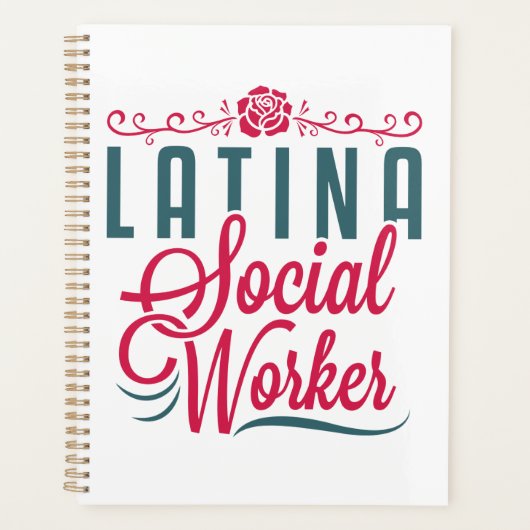 Latina Social Worker LCSW Latinx Hispanic Planner (Voorkant)