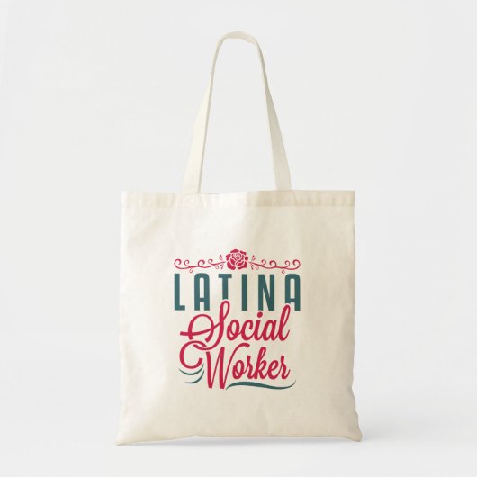 Latina Social Worker LCSW Latinx Hispanic Tote Bag (Voorkant)