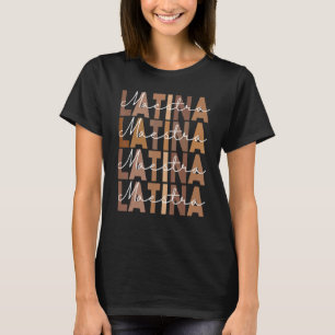 Latina Teacher Maestra Latino Teachers Women Flowe T-shirt